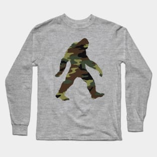 Camo Sasquatch Long Sleeve T-Shirt